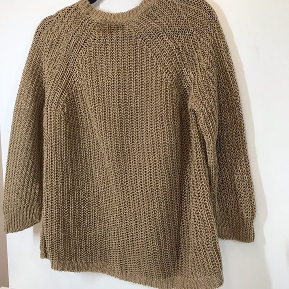 Relaxed-fit Linen Beach Sweater in Light Walnut - Picture 3 of 7